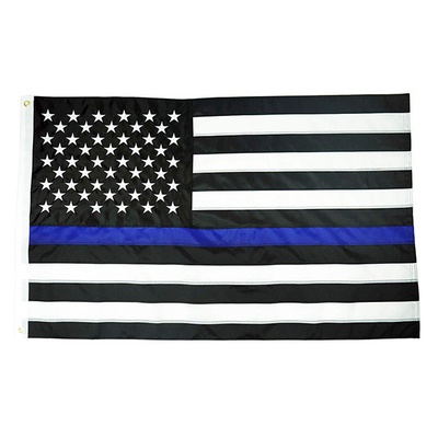 90x150 سنتيمتر علم البوليستر المخصص أعلام الخط الأزرق لأمريكا الوطنية