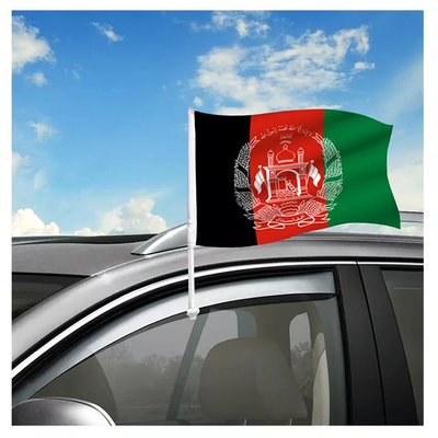 بانتون طباعة ألوان نافذة السيارة أعلام البوليستر أفغانستان العلم الدولي