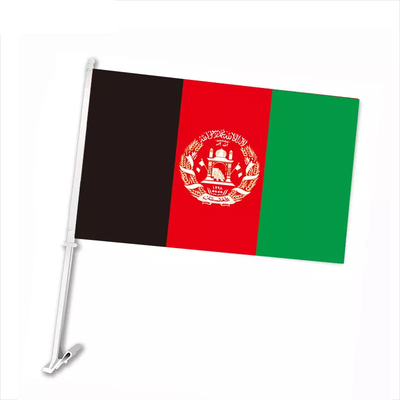 بانتون طباعة ألوان نافذة السيارة أعلام البوليستر أفغانستان العلم الدولي