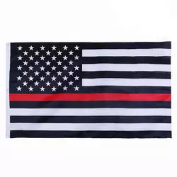 الطباعة الرقمية البوليستر العلم الأمريكي 3x5 قدم رقيقة أزرق أصفر أحمر أخضر رمادي أعلام الخط