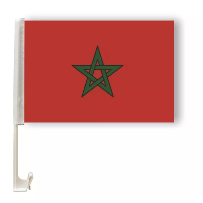 البوليستر المغربي علم السيارة مخصص البلدان التسامي علم السيارة