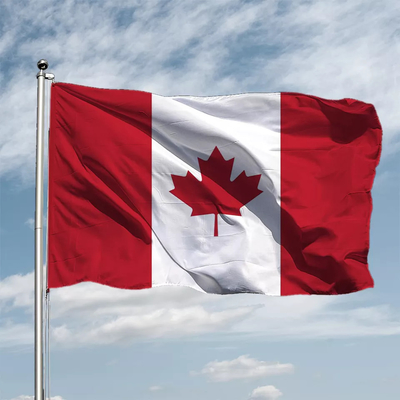 150 سنتيمتر x 90 سنتيمتر أعلام بوليستر العالم معلقة نمط كندا بلد العلم