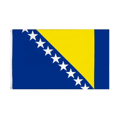 تسليم سريع 150x90cm بوليستر أعلام العالم البوسنة والهرسك العلم